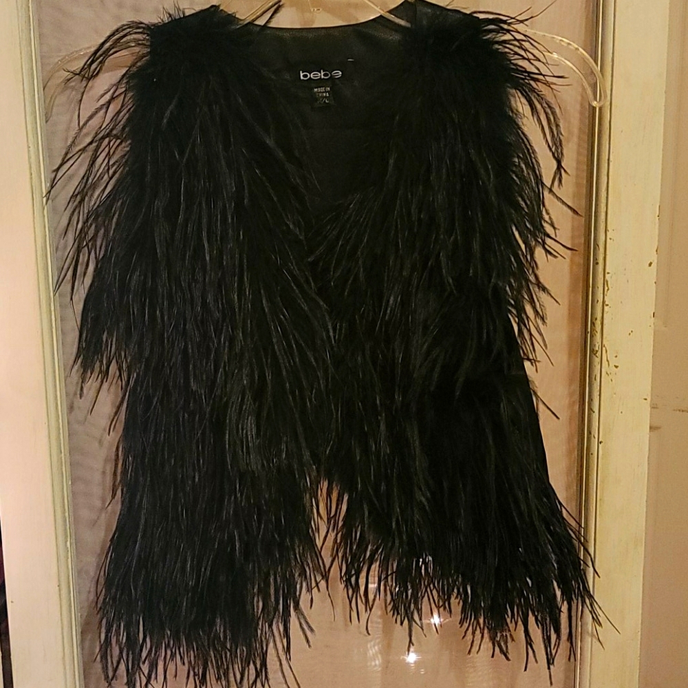 Vest w/Feathers SO CUTE!!-Worn 2x